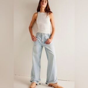 Free People We the free Palmer cuffed Jeans $128 NWT